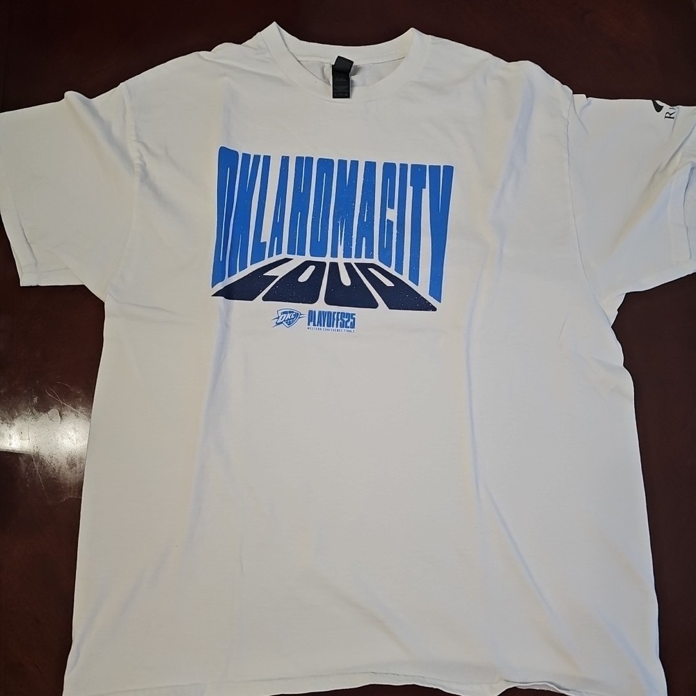 OKC Thunder 2025 NBA Playoffs Western Conference Finals Men's XL T-Shirt